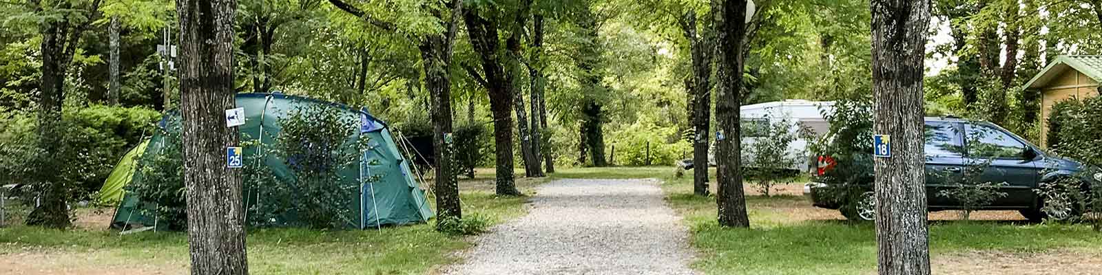 Accès camping Plan d'eau Ardèche