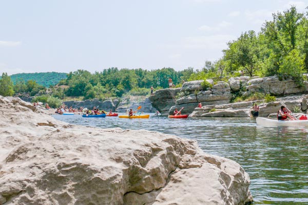 camping en bord de rivière Ardèche