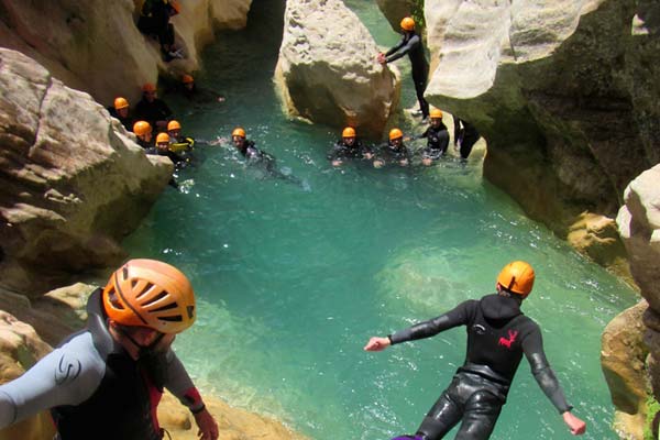 canyoning for children Ardèche