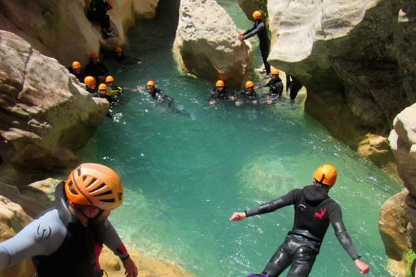 Canyoning für Kinder Ardèche